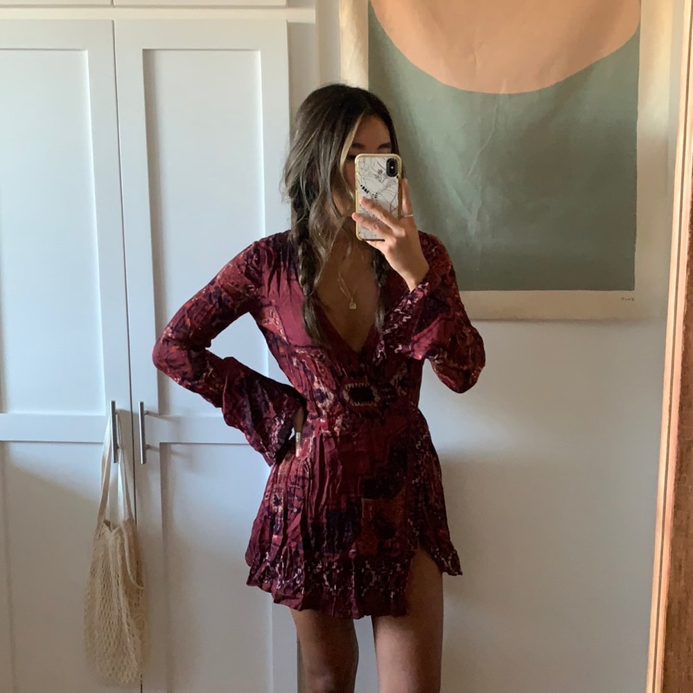 Killim Rug Print Mini Dress //